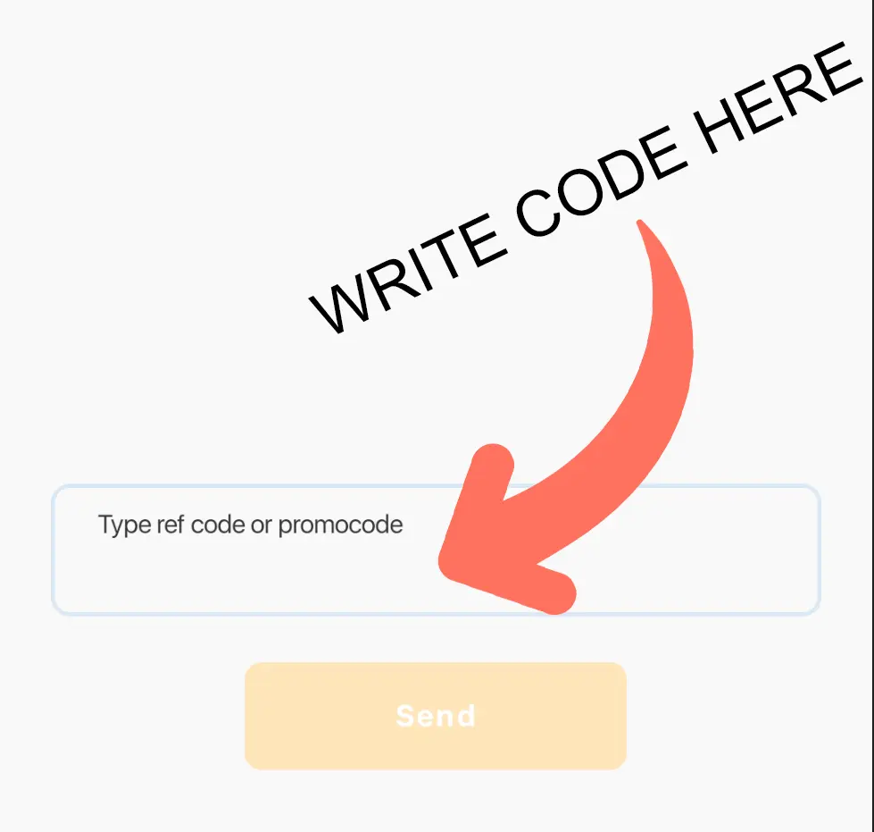 Field where you need to paste the code